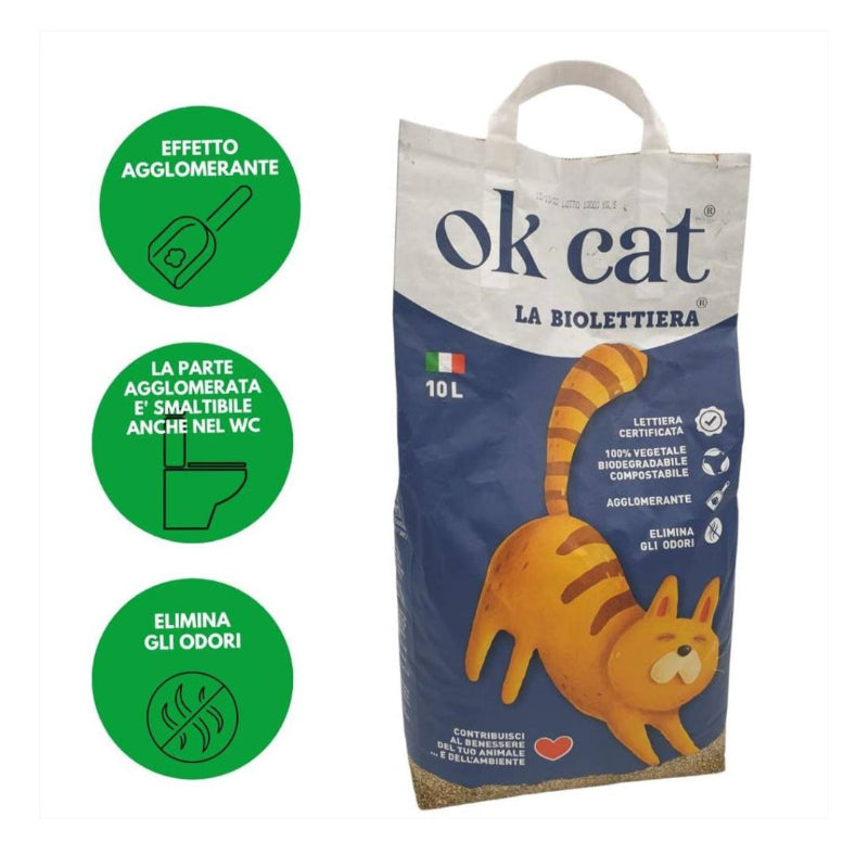 Ok Cat® Biodegradable Cat Litter 10lt - 0